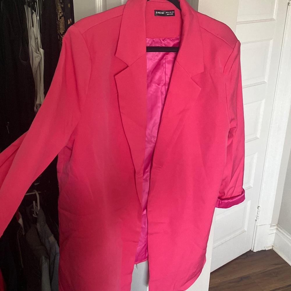 Oversized pink blazer XL